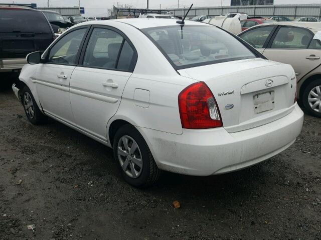 KMHCN4AC5BU532656 - 2011 HYUNDAI ACCENT GLS WHITE photo 3