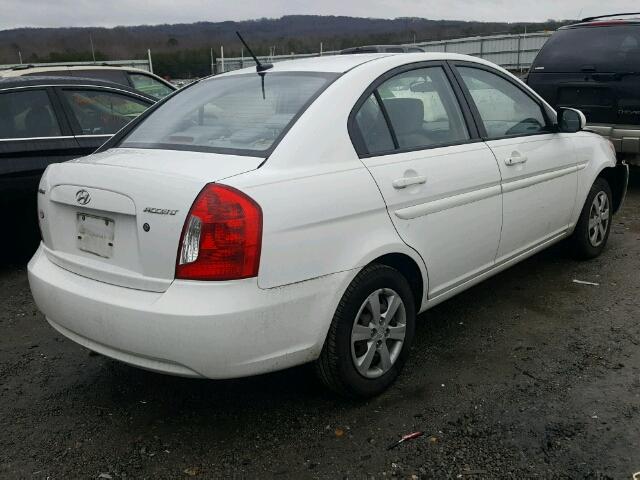 KMHCN4AC5BU532656 - 2011 HYUNDAI ACCENT GLS WHITE photo 4