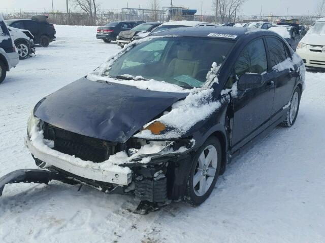 1HGFA16406L803598 - 2006 HONDA CIVIC LX BLUE photo 2