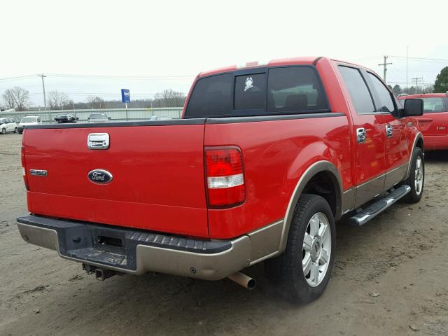 1FTPW125X6KB53428 - 2006 FORD F150 SUPER RED photo 4