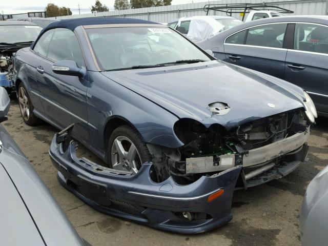 WDBTK75G36T071155 - 2006 MERCEDES-BENZ CLK 500 BLUE photo 1