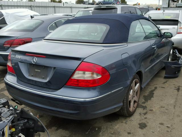 WDBTK75G36T071155 - 2006 MERCEDES-BENZ CLK 500 BLUE photo 4