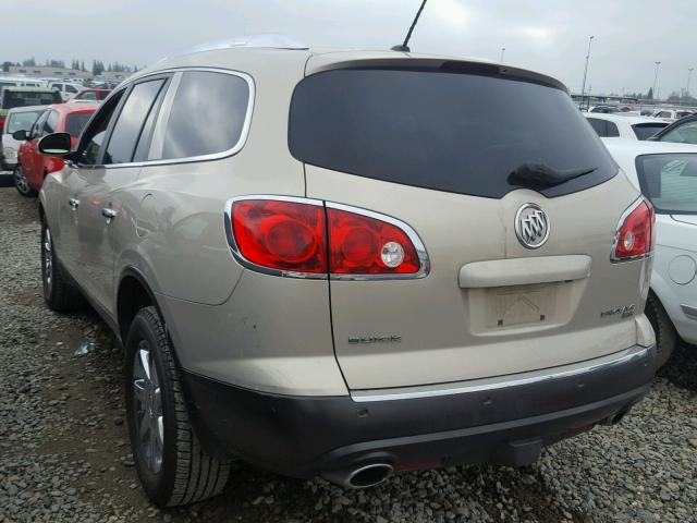 5GAEV23748J211396 - 2008 BUICK ENCLAVE CX TAN photo 3