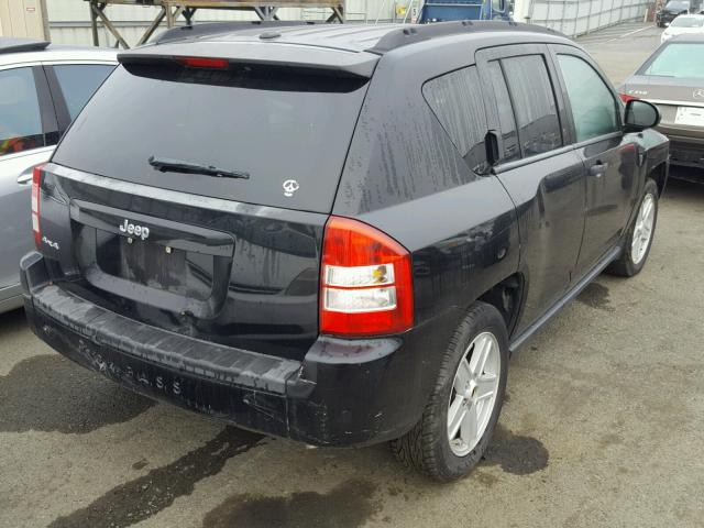 1J8FF47W67D142911 - 2007 JEEP COMPASS BLACK photo 4