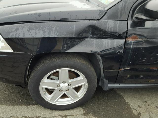 1J8FF47W67D142911 - 2007 JEEP COMPASS BLACK photo 9