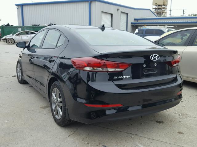 KMHD84LFXHU378778 - 2017 HYUNDAI ELANTRA SE BLACK photo 3