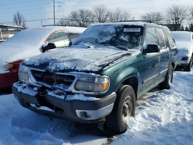 1FMZU83P2YUB74686 - 2000 FORD EXPLORER X GREEN photo 2