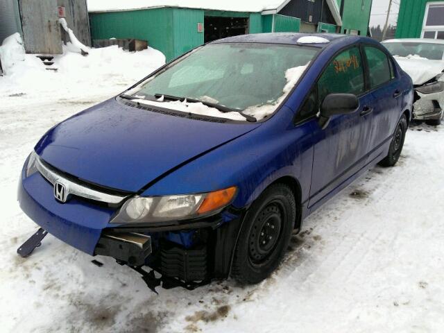 2HGFA16376H024171 - 2006 HONDA CIVIC DX V BLUE photo 2