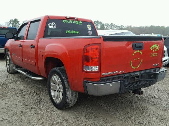 2GTEC13J671543634 - 2007 GMC NEW SIERRA RED photo 3