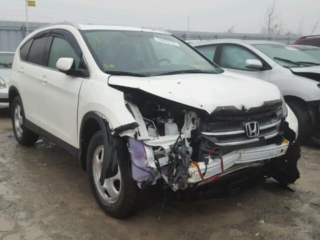 2HKRM4H52EH123750 - 2014 HONDA CR-V EX WHITE photo 1