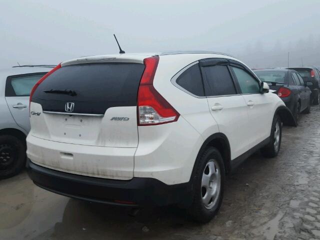 2HKRM4H52EH123750 - 2014 HONDA CR-V EX WHITE photo 4