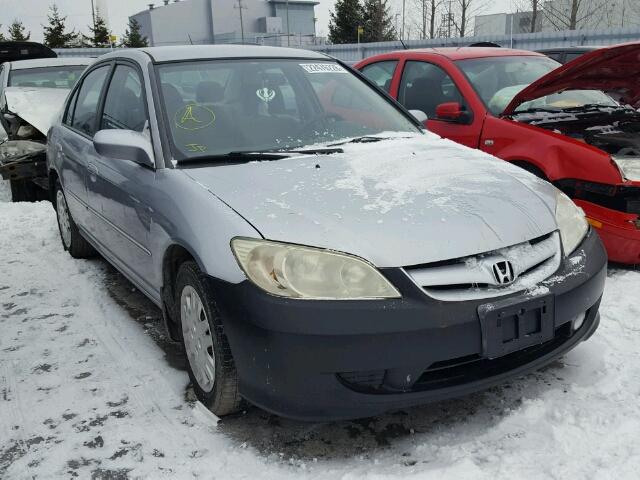 2HGES16674H932460 - 2004 HONDA CIVIC LX SILVER photo 1