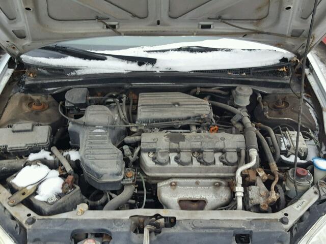 2HGES16674H932460 - 2004 HONDA CIVIC LX SILVER photo 7