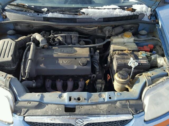 KL5TM62684B190863 - 2004 SUZUKI SWIFT S BLUE photo 7