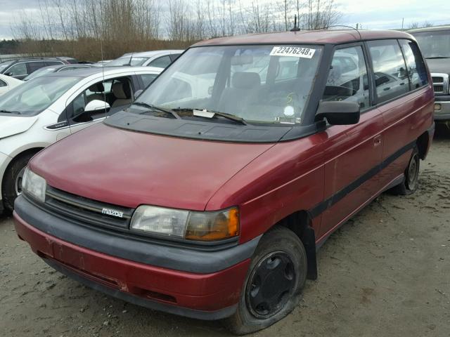 JM3LV5220N0406451 - 1992 MAZDA MPV BURGUNDY photo 2