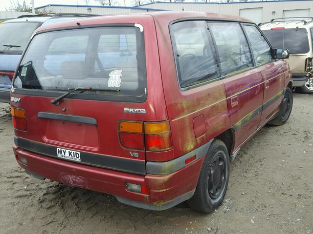 JM3LV5220N0406451 - 1992 MAZDA MPV BURGUNDY photo 4