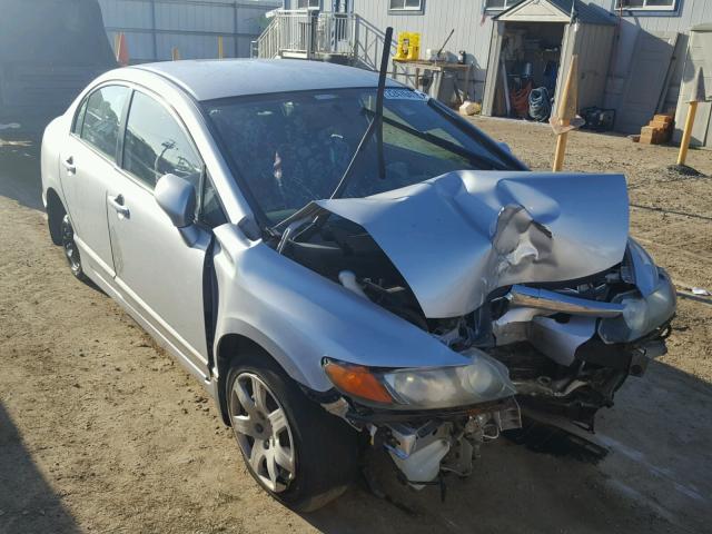 1HGFA16577L062599 - 2007 HONDA CIVIC LX SILVER photo 1