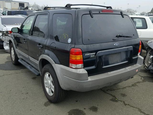 1FMYU03151KF62960 - 2001 FORD ESCAPE XLT BLACK photo 3