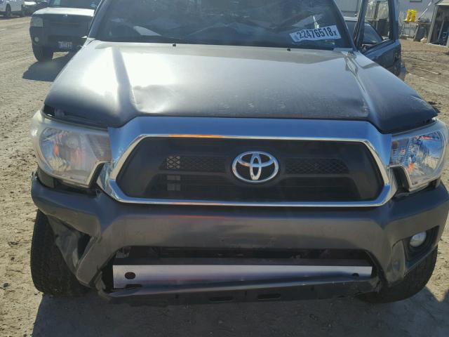 3TMLU4ENXDM131260 - 2013 TOYOTA TACOMA DOU GRAY photo 7