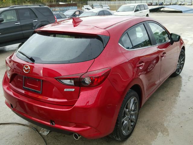 3MZBN1L39JM162324 - 2018 MAZDA 3 TOURING RED photo 4