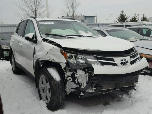 2T3RFREV9EW222845 - 2014 TOYOTA RAV4 XLE WHITE photo 1