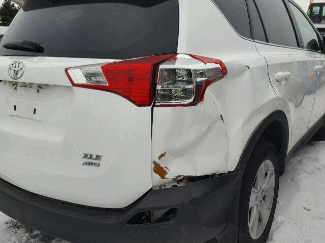 2T3RFREV9EW222845 - 2014 TOYOTA RAV4 XLE WHITE photo 9