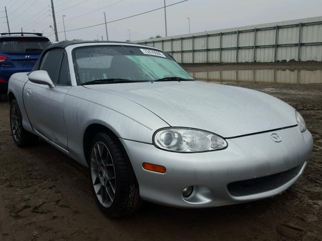 JM1NB353440401870 - 2004 MAZDA MX-5 MIATA SILVER photo 1