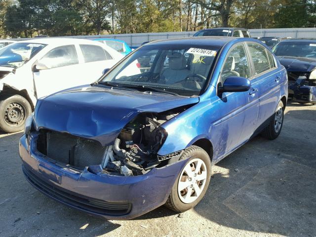 KMHCN4AC1AU460594 - 2010 HYUNDAI ACCENT GLS BLUE photo 2