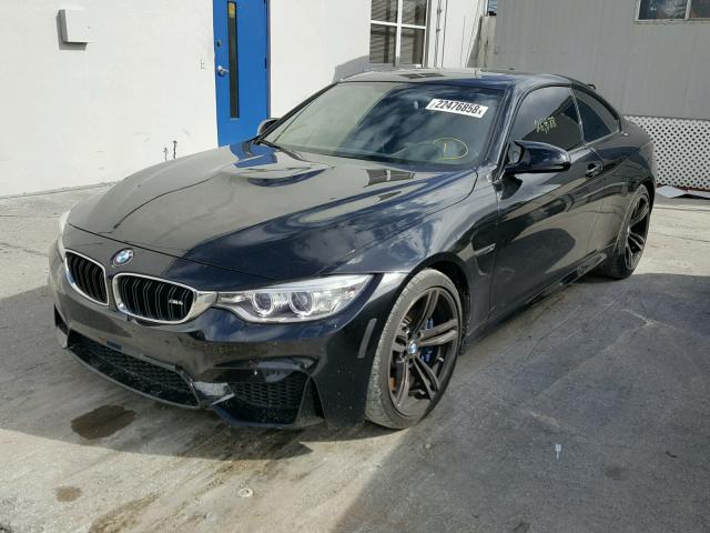 WBS3R9C54FK332852 - 2015 BMW M4 BLACK photo 2