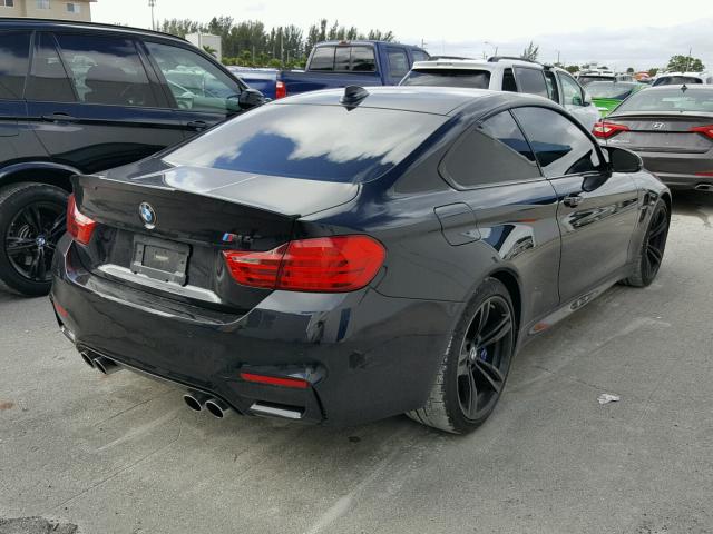 WBS3R9C54FK332852 - 2015 BMW M4 BLACK photo 4