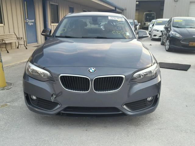 WBA1F5C55EVV99153 - 2014 BMW 228 I GRAY photo 9