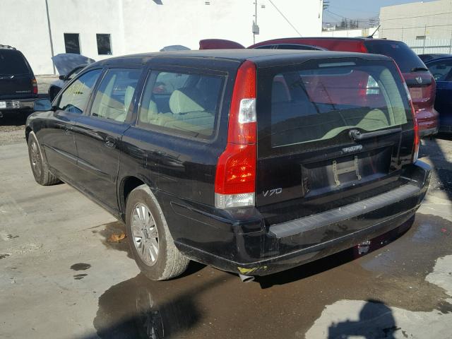 YV1SW612851492122 - 2005 VOLVO V70 BLACK photo 3