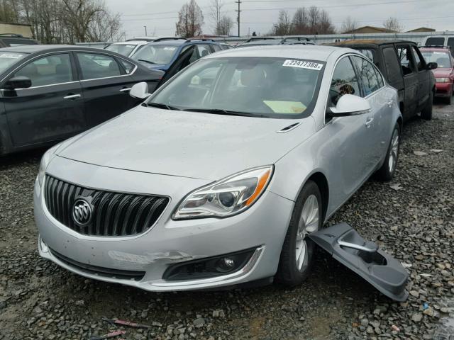 2G4GK5EX5G9176291 - 2016 BUICK REGAL SILVER photo 2