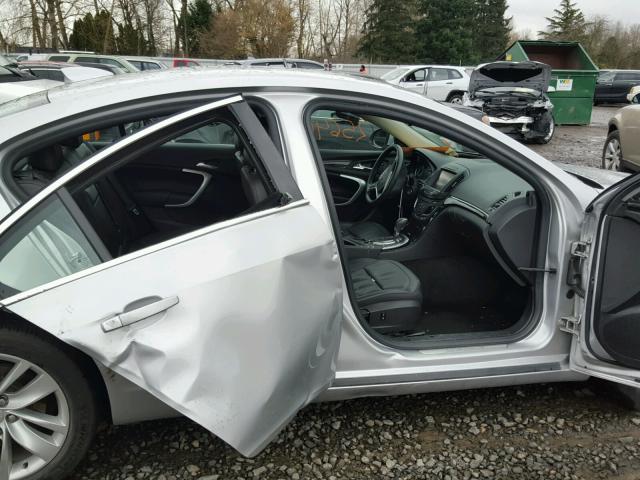 2G4GK5EX5G9176291 - 2016 BUICK REGAL SILVER photo 9