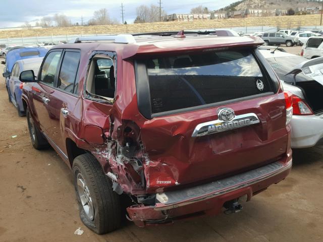 JTEBU5JR5C5097724 - 2012 TOYOTA 4RUNNER SR RED photo 3