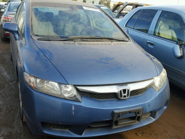 2HGFA1F52AH306468 - 2010 HONDA CIVIC LX BLUE photo 9