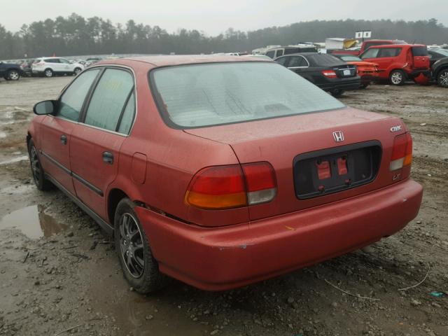 1HGEJ6609TL005389 - 1996 HONDA CIVIC LX BURGUNDY photo 3