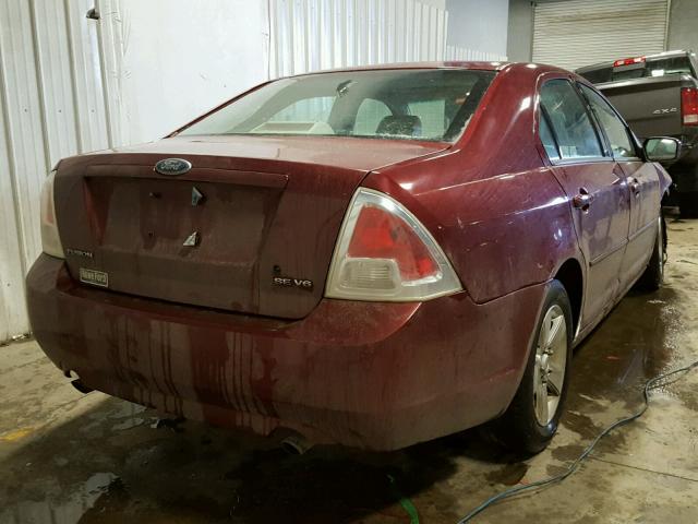 3FAFP07126R193531 - 2006 FORD FUSION SE MAROON photo 4