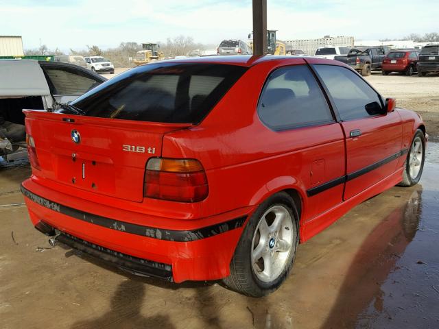 WBACG7326VAS99491 - 1997 BMW 318 TI RED photo 4