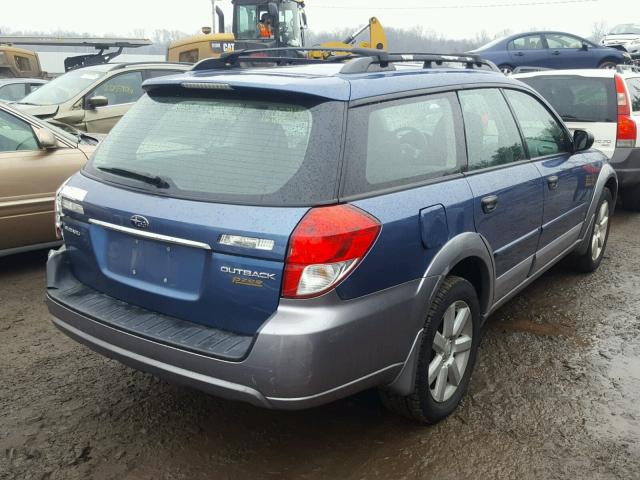 4S4BP61C987352010 - 2008 SUBARU OUTBACK 2. BLUE photo 4