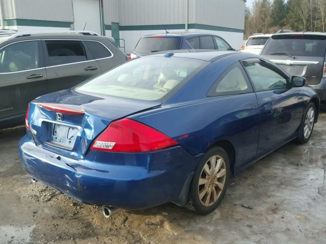 1HGCM82616A007674 - 2006 HONDA ACCORD EX BLUE photo 4