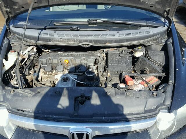 2HGFA16898H310425 - 2008 HONDA CIVIC EX BLACK photo 7