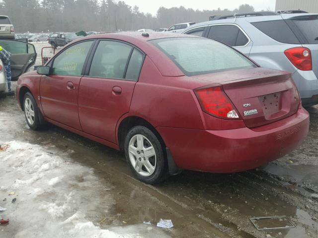 1G8AJ55F37Z150714 - 2007 SATURN ION LEVEL RED photo 3