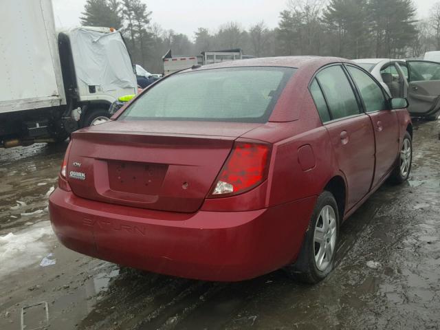 1G8AJ55F37Z150714 - 2007 SATURN ION LEVEL RED photo 4