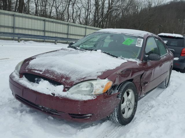 1FAFP53U96A113181 - 2006 FORD TAURUS SE RED photo 2