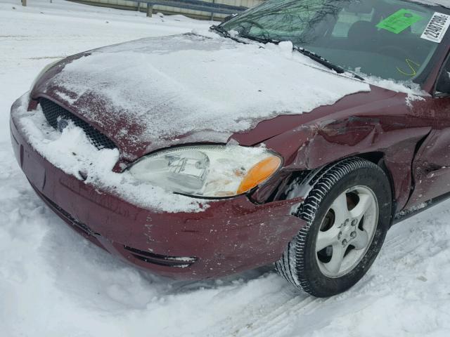 1FAFP53U96A113181 - 2006 FORD TAURUS SE RED photo 9