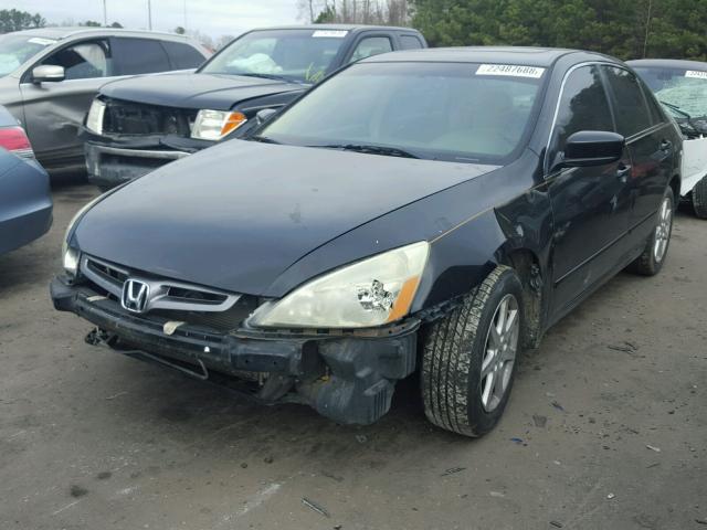 1HGCM66534A035656 - 2004 HONDA ACCORD EX BLACK photo 2