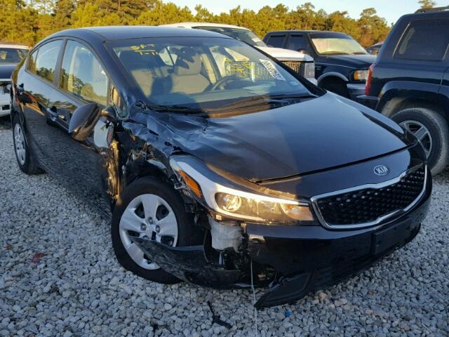 3KPFK4A78HE120459 - 2017 KIA FORTE LX BLACK photo 1