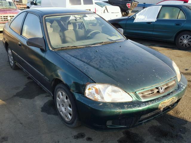 1HGEJ6121XL017521 - 1999 HONDA CIVIC DX GREEN photo 1