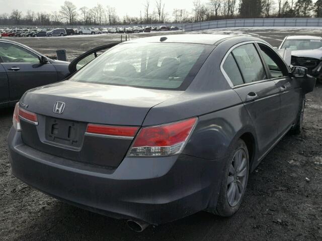 1HGCP2F87BA016907 - 2011 HONDA ACCORD EXL GRAY photo 4